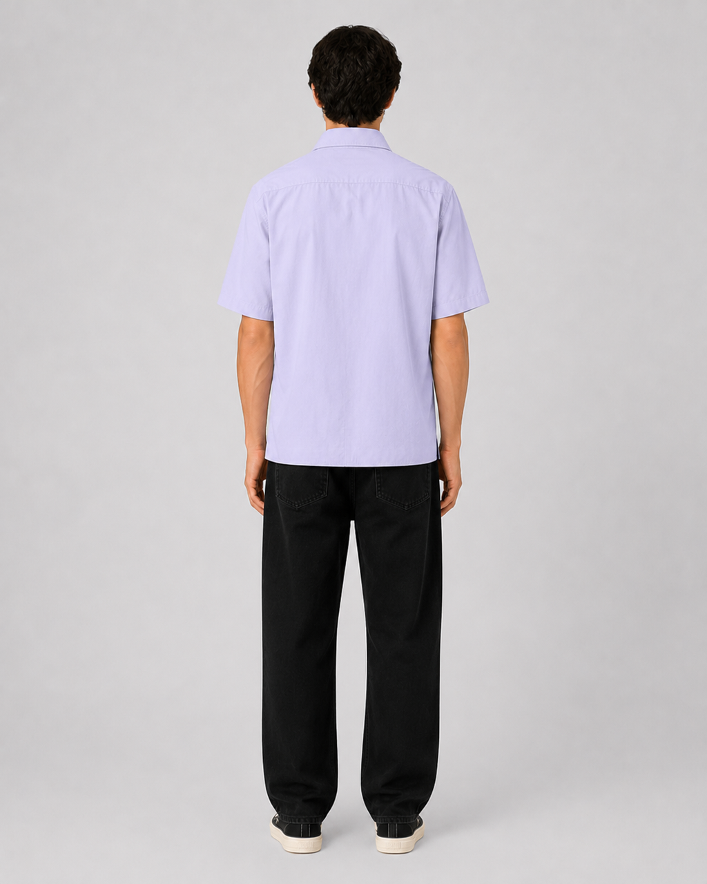 ORIYEN Lavender Oversized Shirt (Lavender)