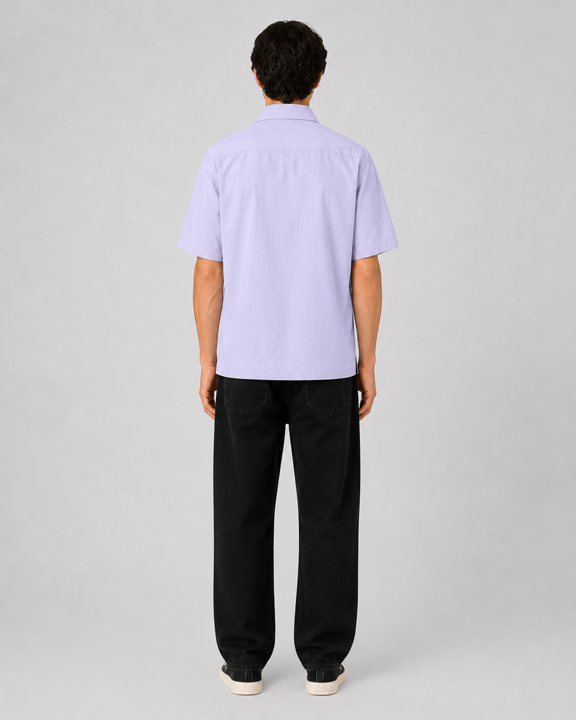 ORIYEN Lavender Oversized Shirt (Lavender)