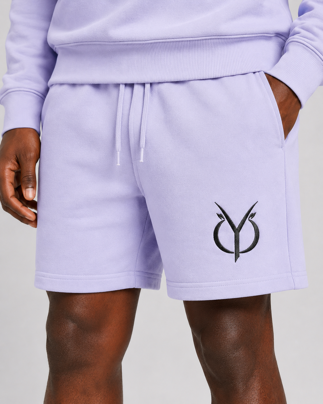 ORIYEN Lavender Essentials Shorts Co-Ord Set