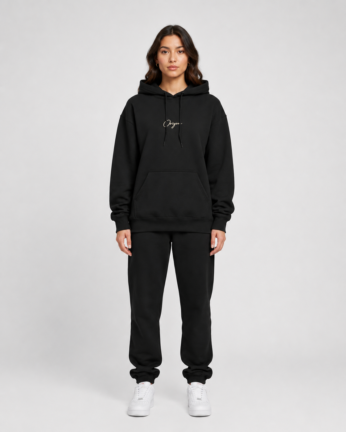 ORIYEN Women's Essential Hoodie (Black)