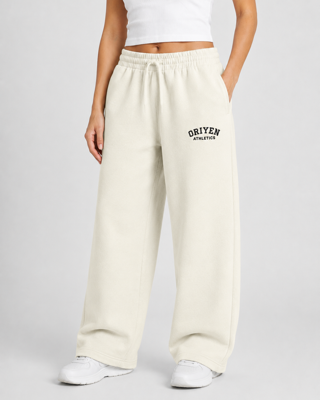ORIYEN Ivory Women's Sweatpants (Off White)