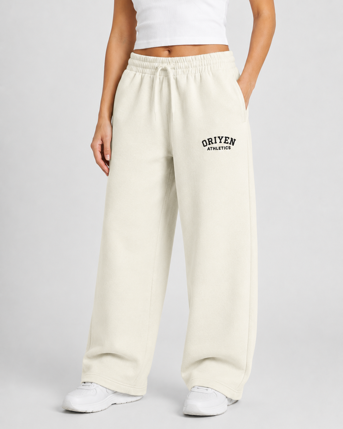 ORIYEN Ivory Women's Sweatpants (Off White)