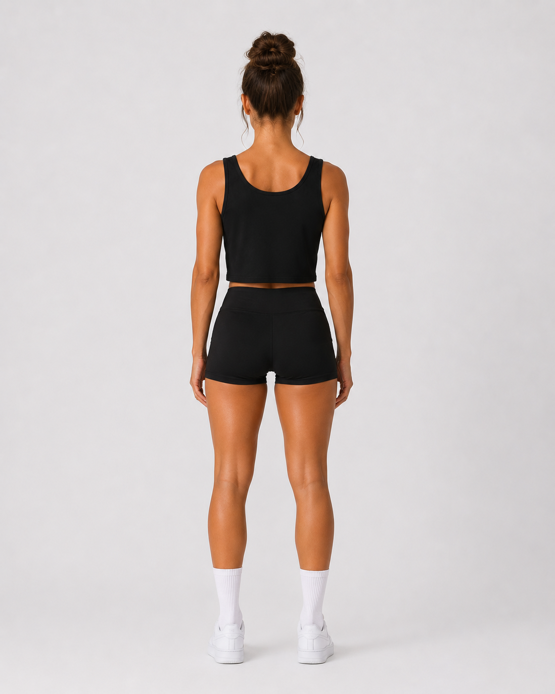 ORIYEN Women's Athletics Crop Tank (Black)