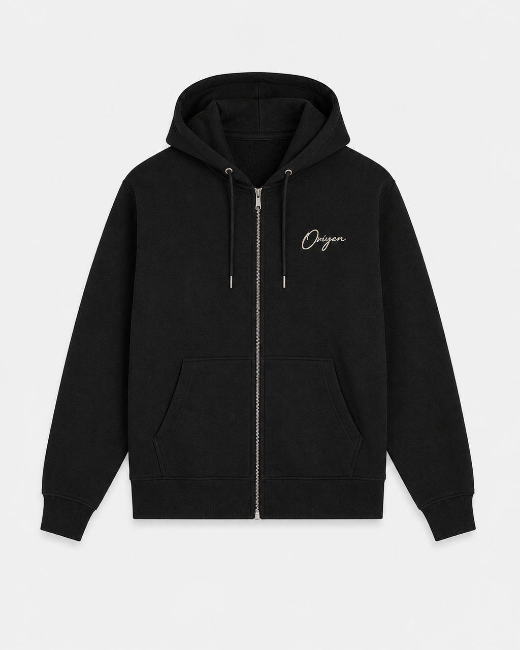 ORIYEN Midnight Zip Hoodie (Black)