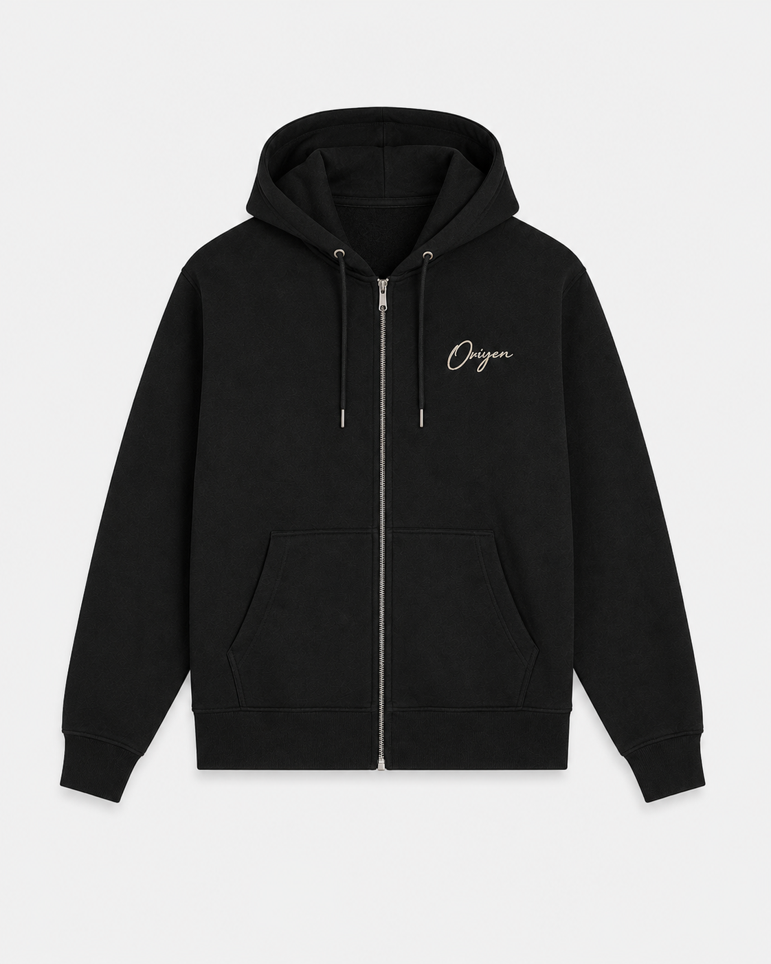 ORIYEN Midnight Zip Hoodie (Black)