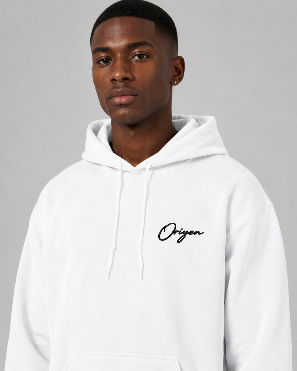 ORIYEN Royal Arctic White Hoodie