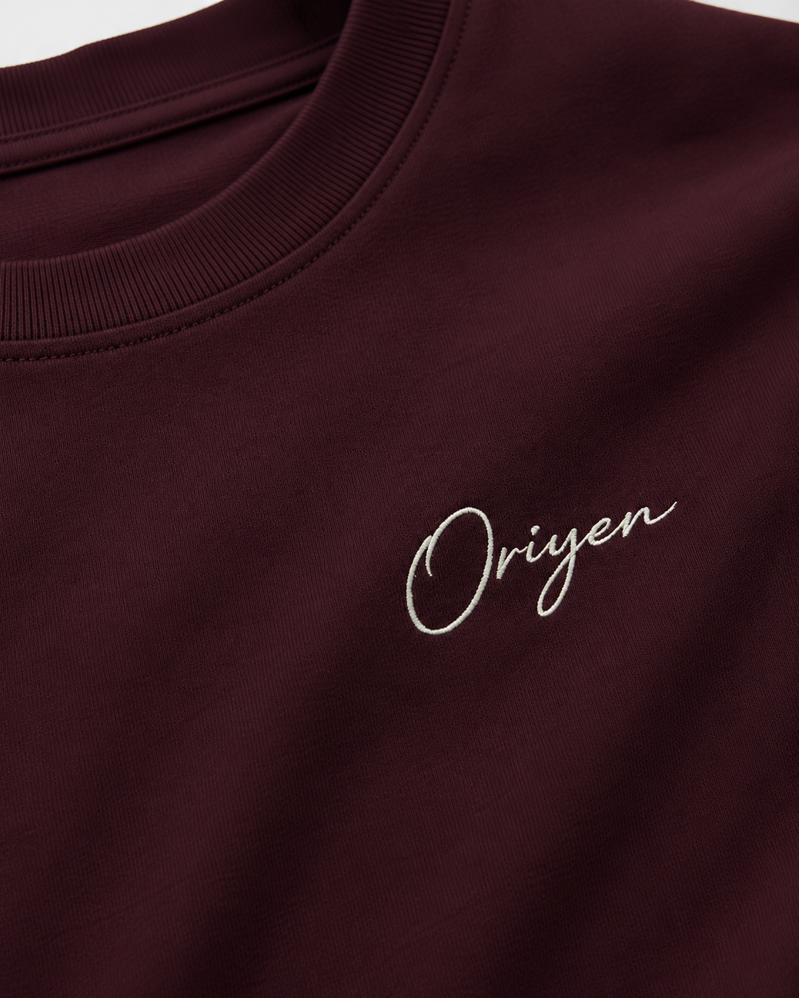 ORIYEN Wine Tee (Deep Burgundy)