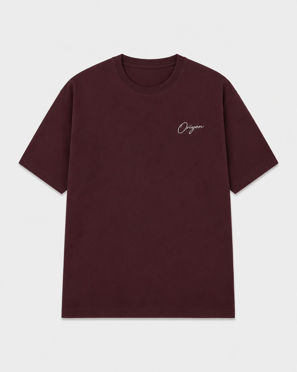 ORIYEN Wine Tee (Deep Burgundy)