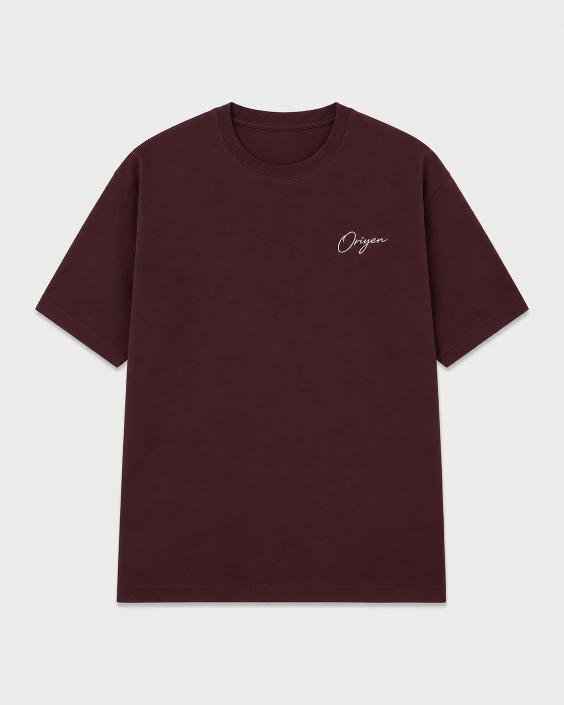 ORIYEN Wine Tee (Deep Burgundy)