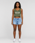 ORIYEN Women's Athletics Crop Tank (Olive)
