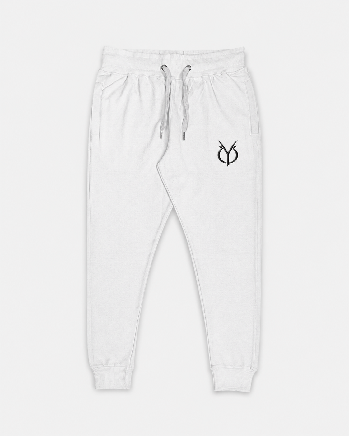 ORIYEN Emblem Joggers (White)