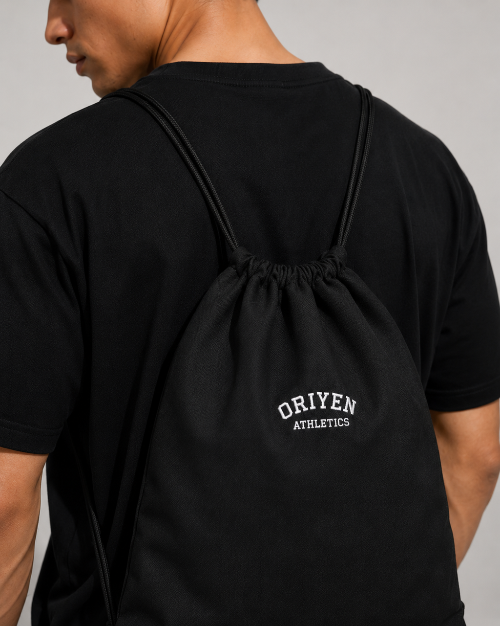 ORIYEN Athletics Drawstring Bag (Black)