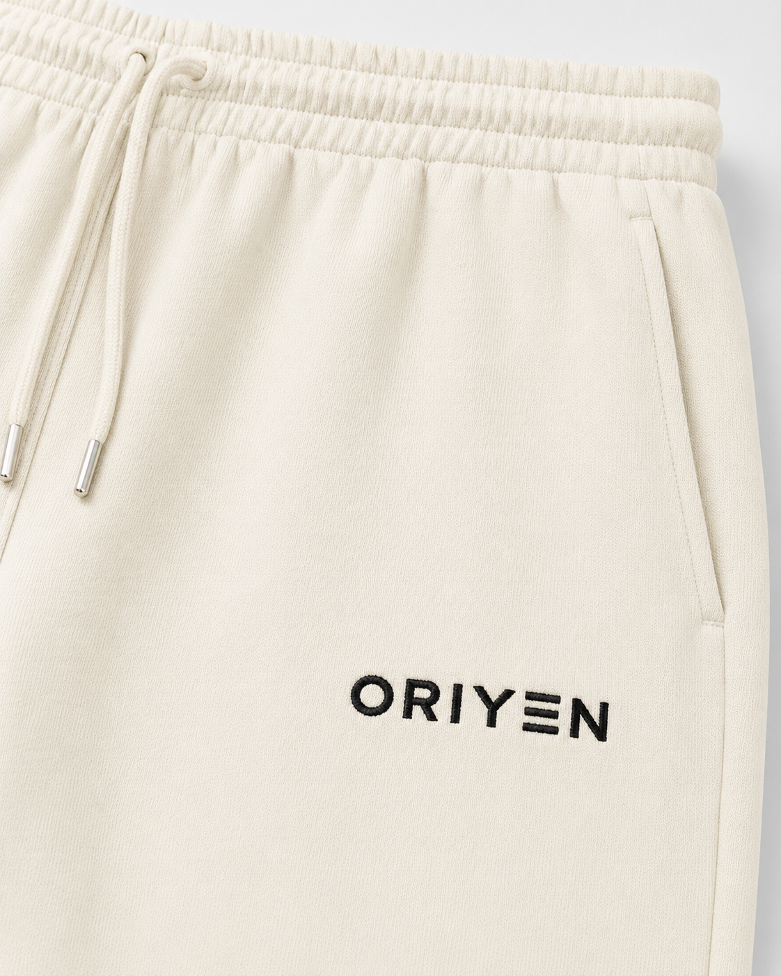 ORIYEN Essential Sweatpants (Ivory Cream)
