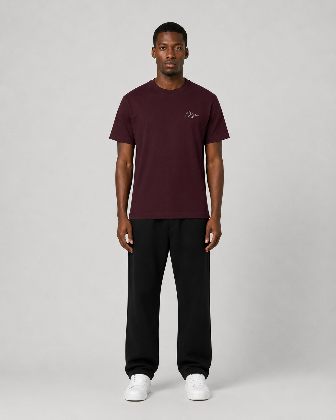 ORIYEN Wine Tee (Deep Burgundy)