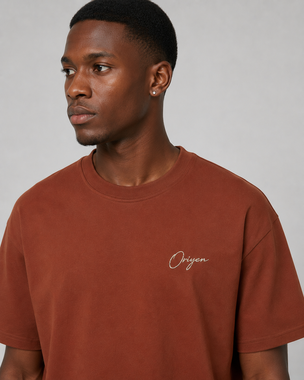 ORIYEN Terra Tee (Terracotta Brown)