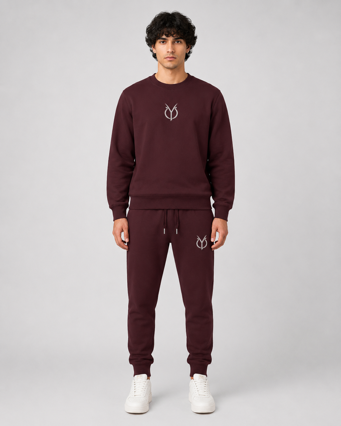 ORIYEN Burgundy Essentials Co-Ord Set