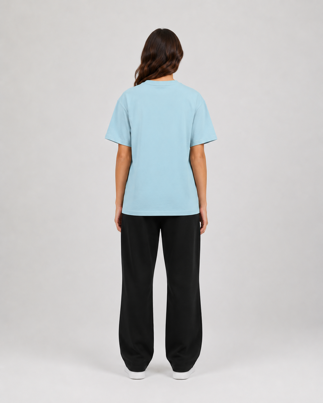 ORIYEN Women's Baby Blue Tee (Baby Blue)