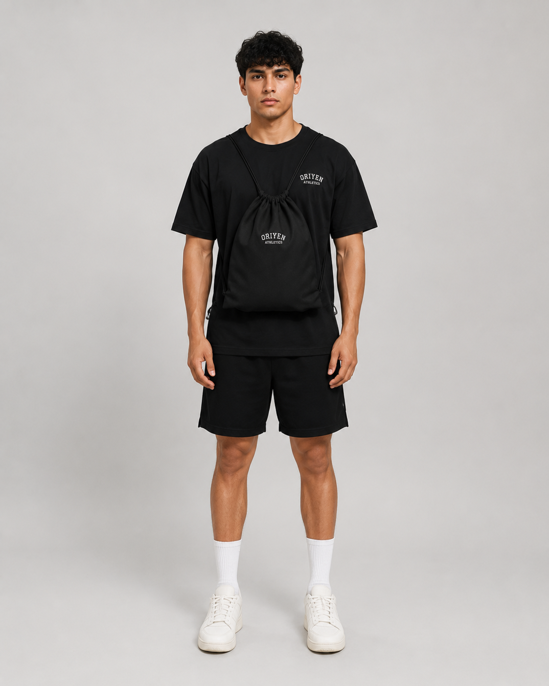 ORIYEN Athletics Drawstring Bag (Black)