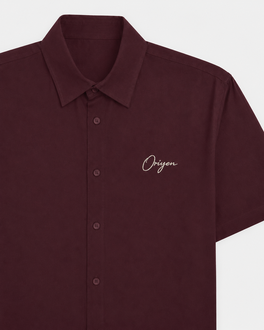 ORIYEN Wine Oversized Shirt (Burgundy)