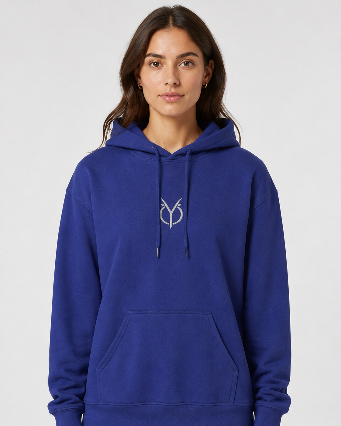 ORIYEN Women's Royal Blue Essentials Hoodie (Royal Blue)