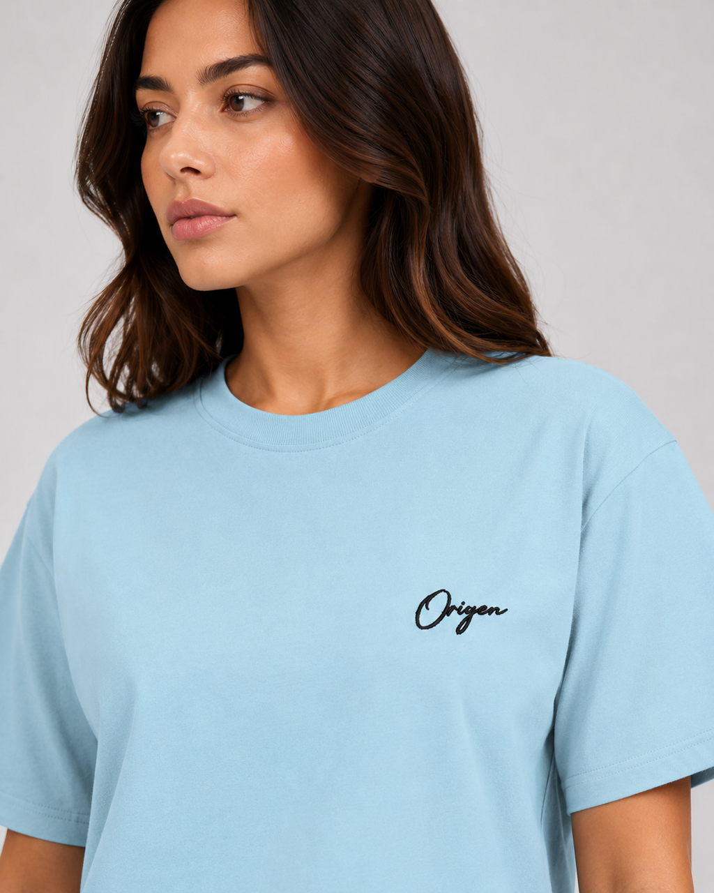 ORIYEN Women's Baby Blue Tee (Baby Blue)