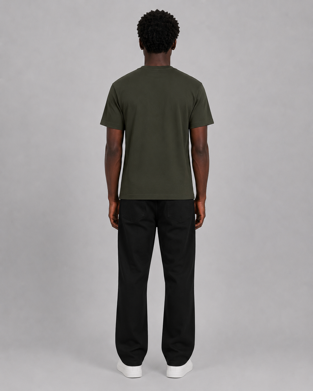 ORIYEN Olive Tee (Dark Olive Green)