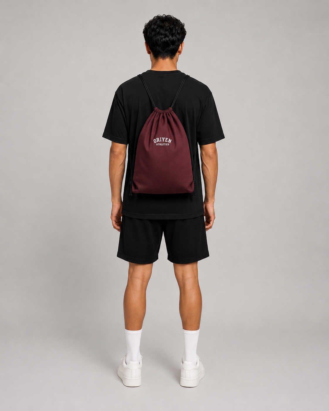 ORIYEN Athletics Drawstring Bag (Burgundy)