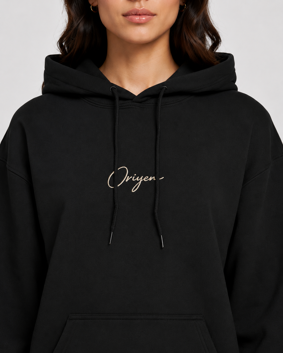ORIYEN Women's Essential Hoodie (Black)