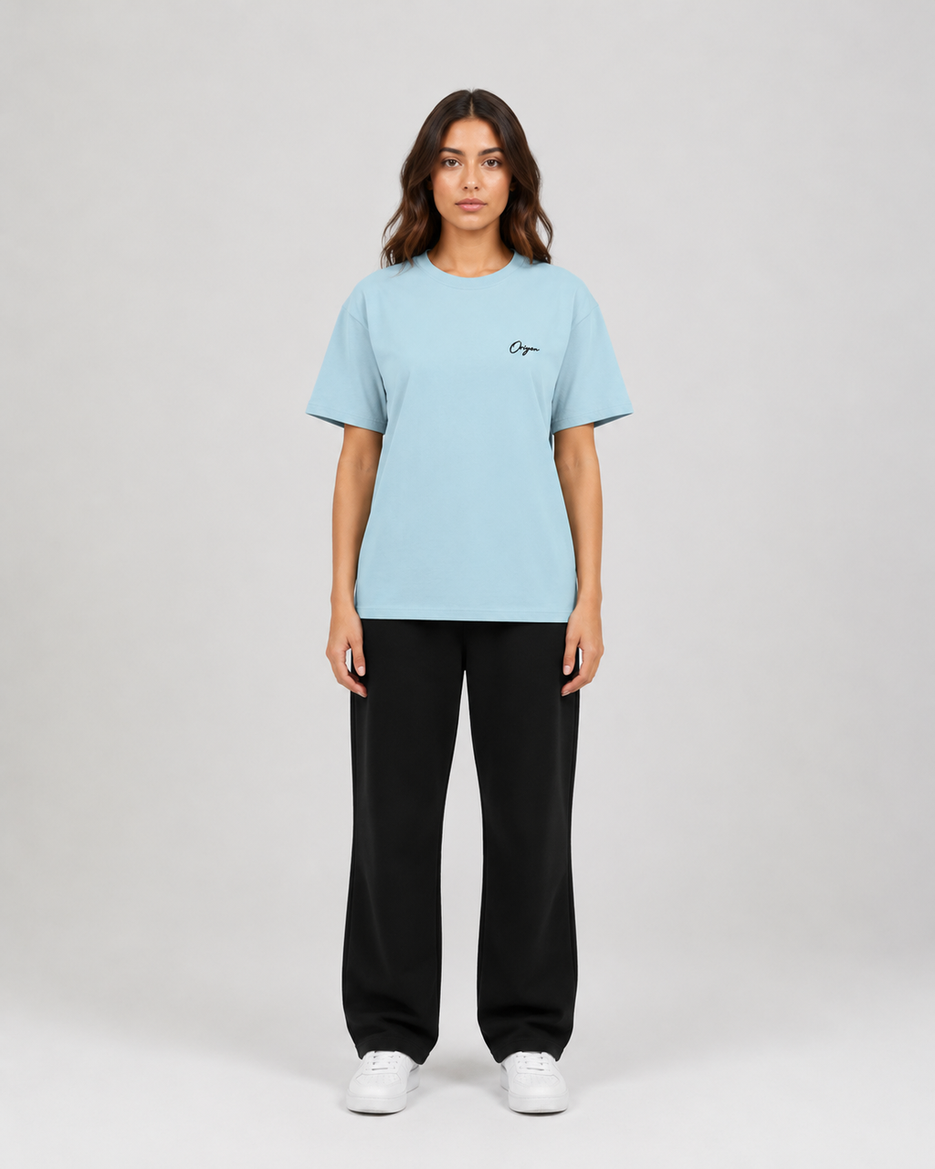 ORIYEN Women's Baby Blue Tee (Baby Blue)