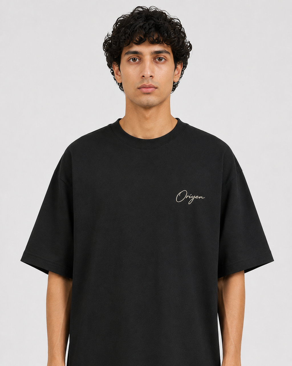 ORIYEN Midnight Heavyweight Oversized Tee (Black)