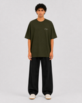 ORIYEN Olive Heavyweight Oversized Tee (Olive Green)