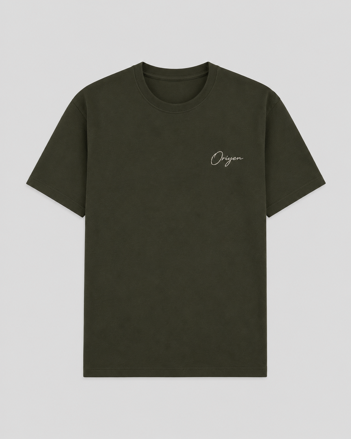 ORIYEN Olive Tee (Dark Olive Green)