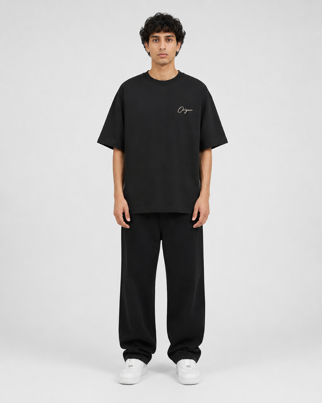 ORIYEN Midnight Heavyweight Oversized Tee (Black)