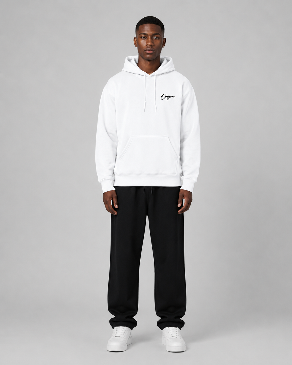 ORIYEN Royal Arctic White Hoodie
