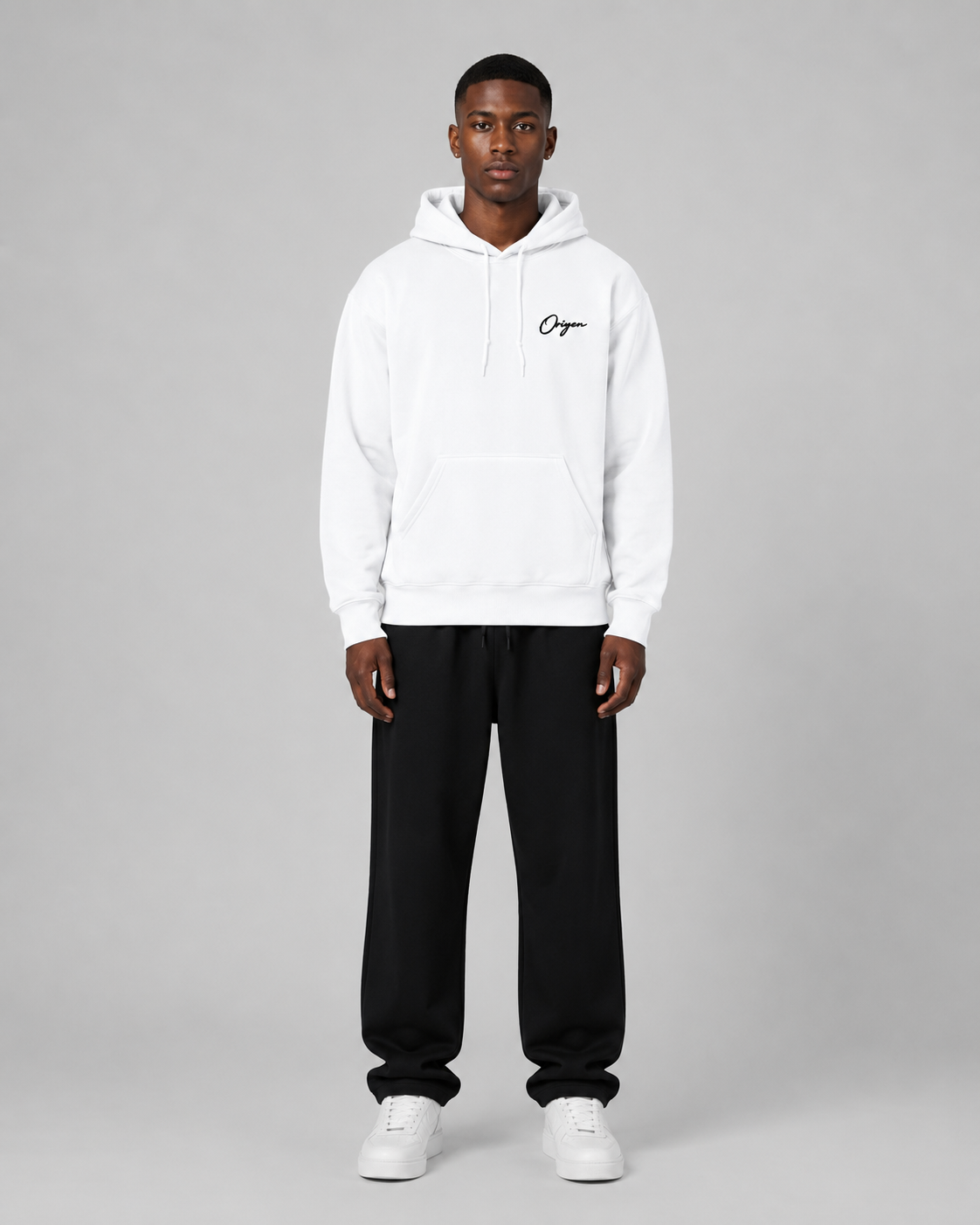 ORIYEN Royal Arctic White Hoodie