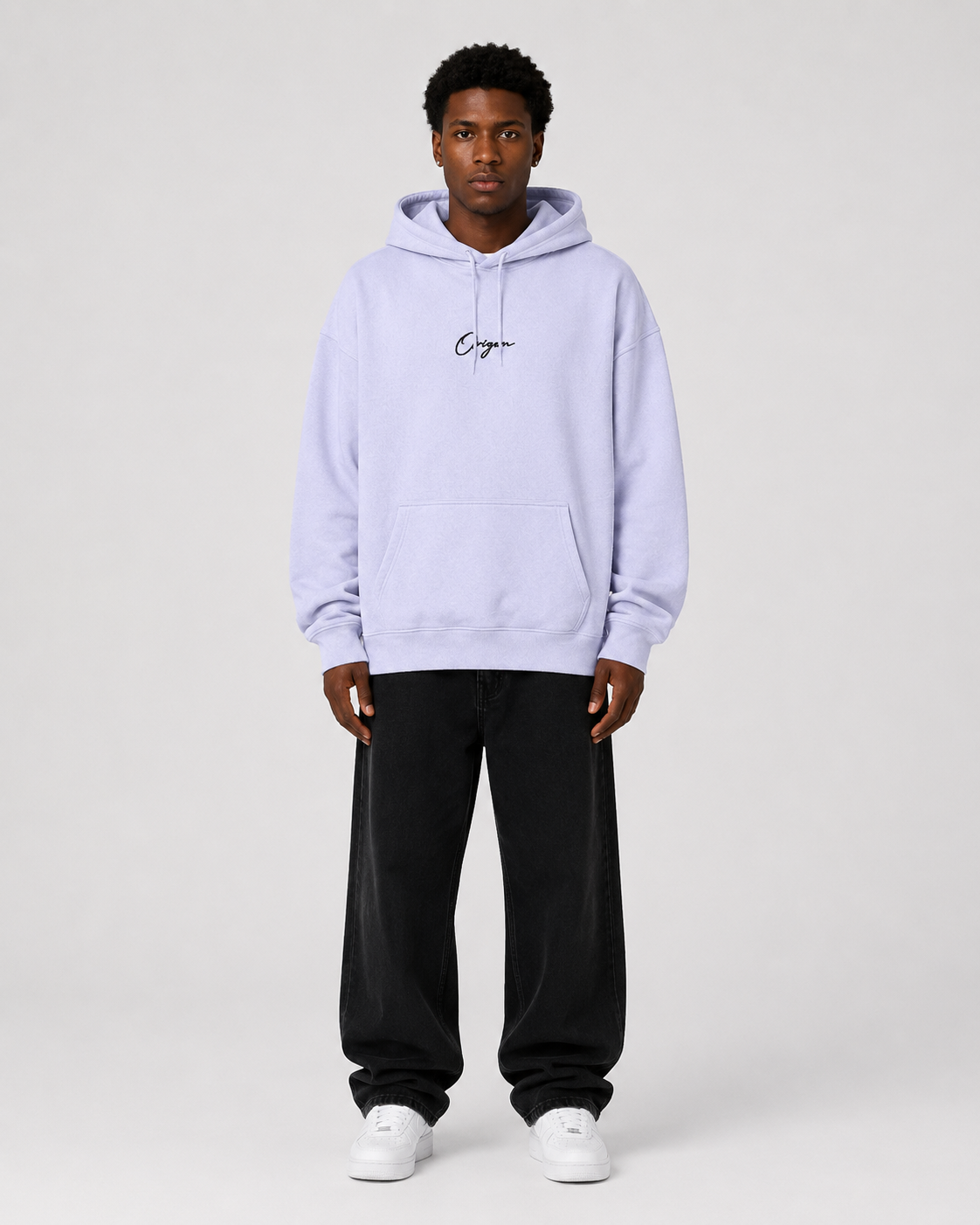 ORIYEN Oversized Heavyweight Hoodie (Lavender)