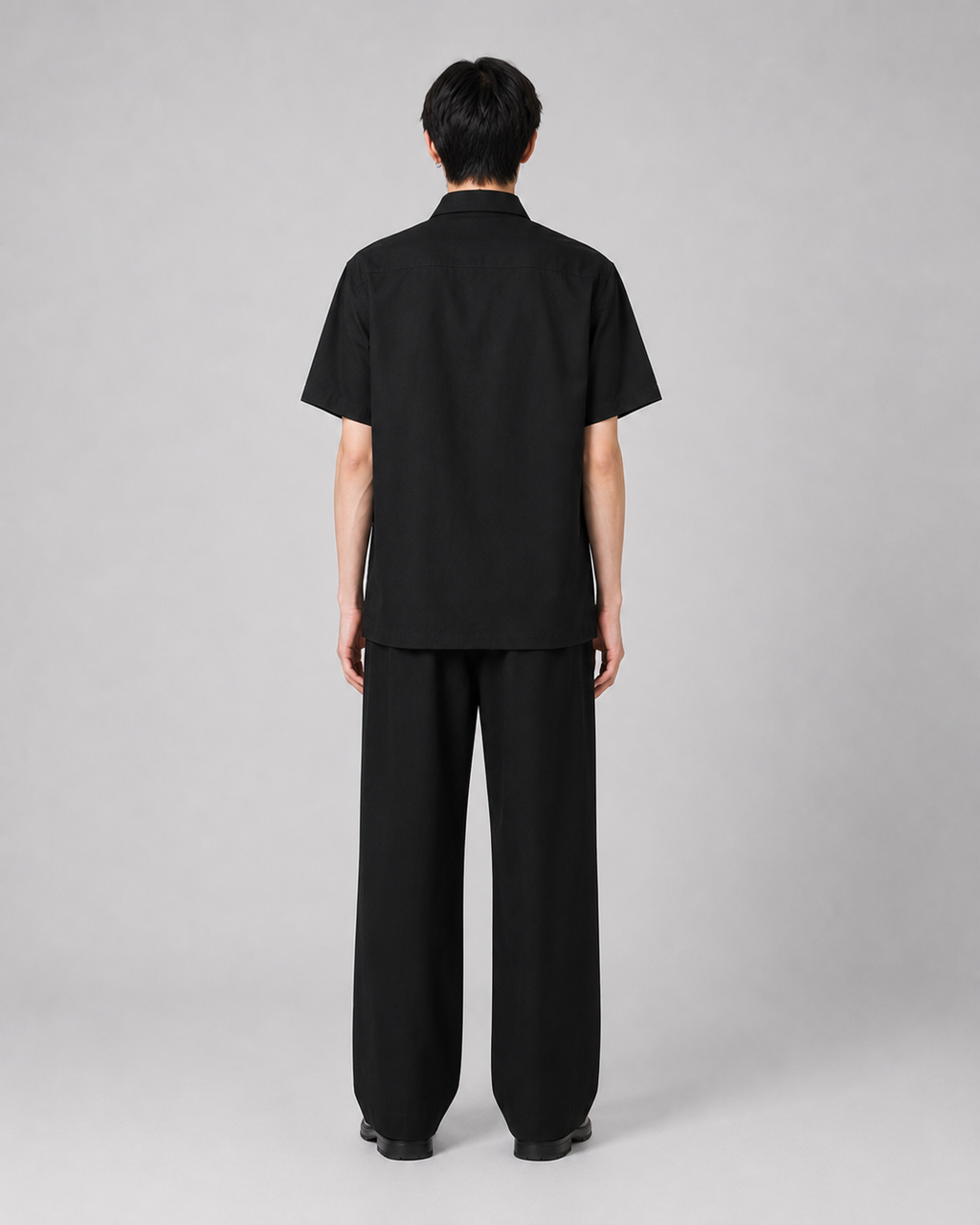 ORIYEN Midnight Oversized Shirt (Black)