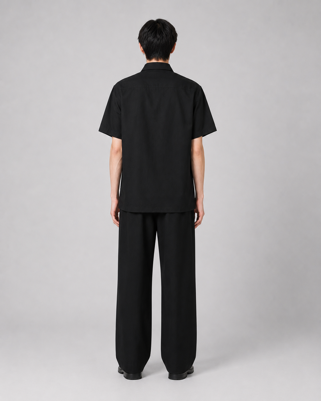 ORIYEN Midnight Oversized Shirt (Black)