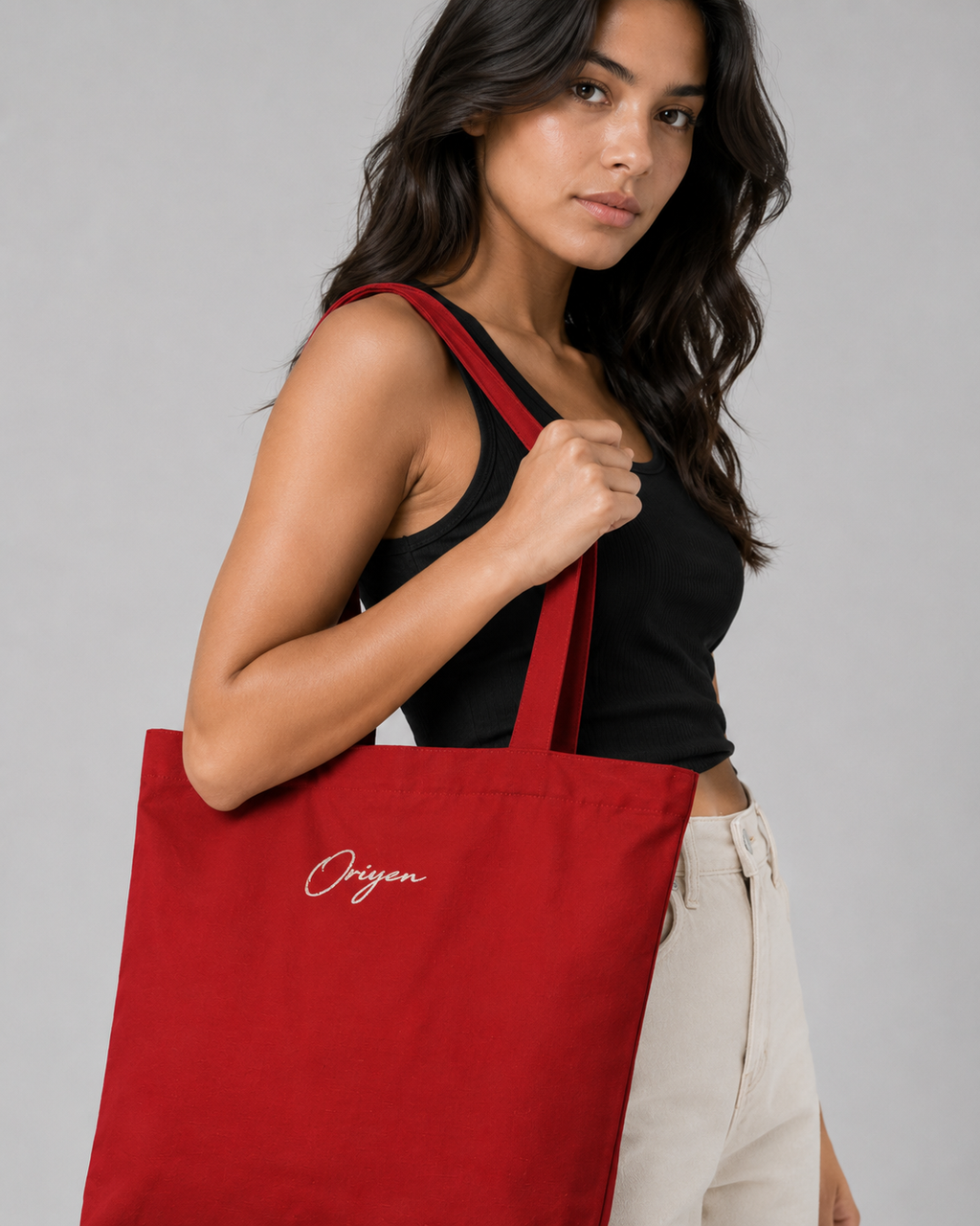 ORIYEN Crimson Tote (Red)