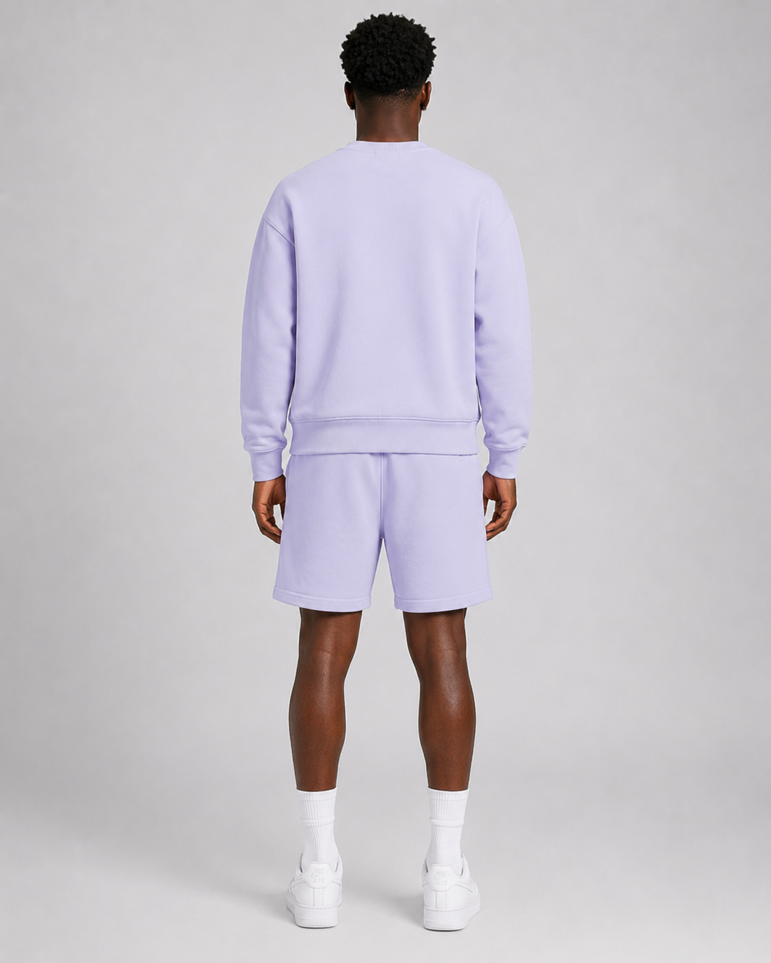 ORIYEN Lavender Essentials Shorts Co-Ord Set