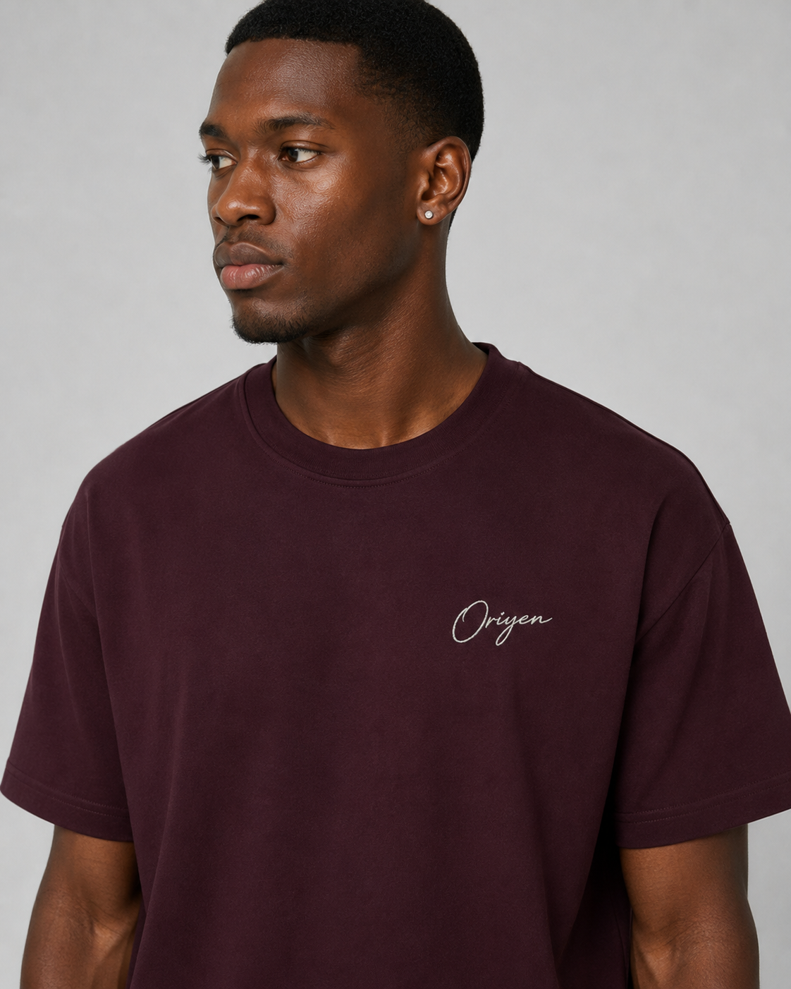 ORIYEN Wine Tee (Deep Burgundy)