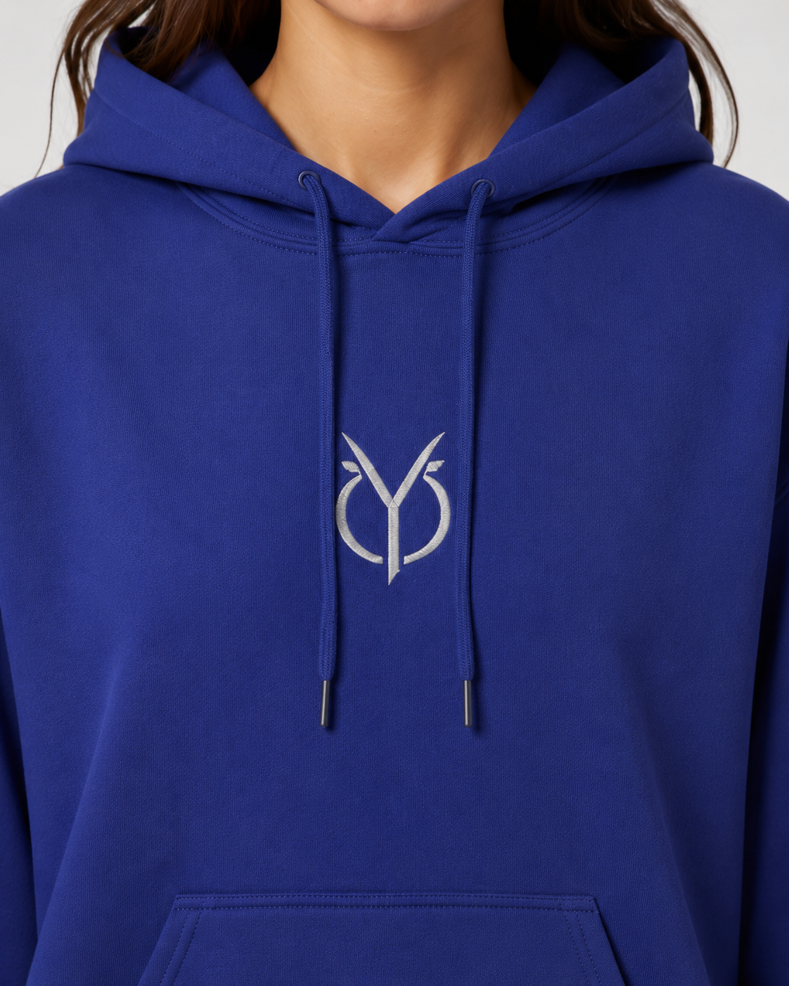 ORIYEN Women's Royal Blue Essentials Hoodie (Royal Blue)