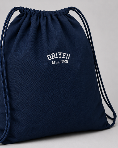 ORIYEN Athletics Drawstring Bag (Navy Blue)