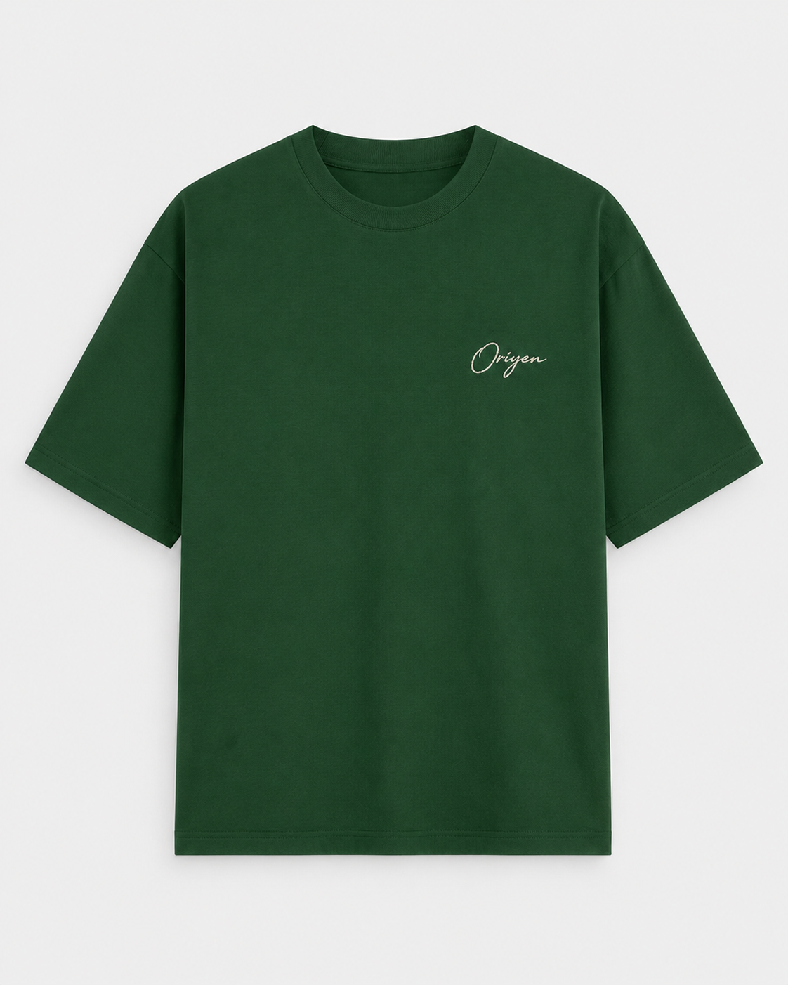 ORIYEN Forest Heavyweight Oversized Tee (Forest Green)