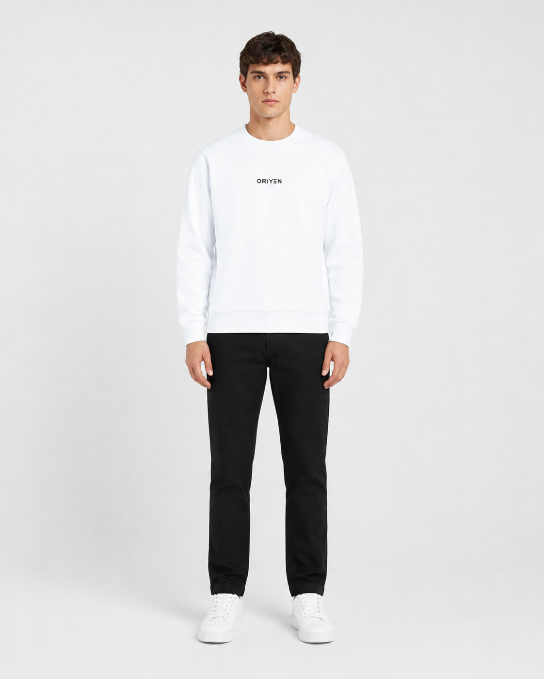 ORIYEN Essential Sweatshirt (White)