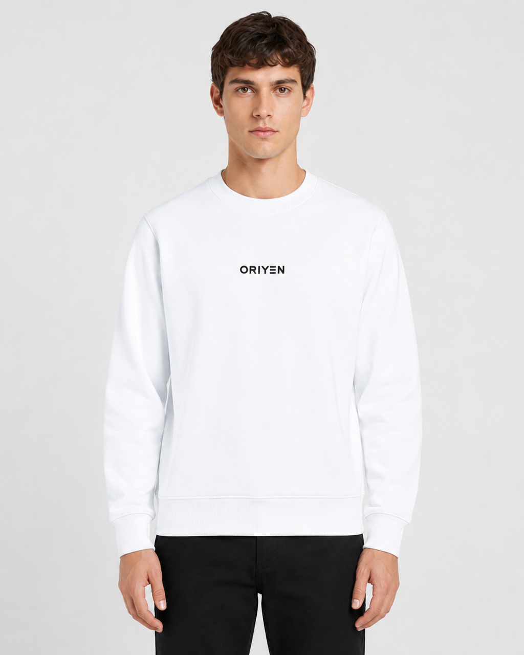 ORIYEN Essential Sweatshirt (White)