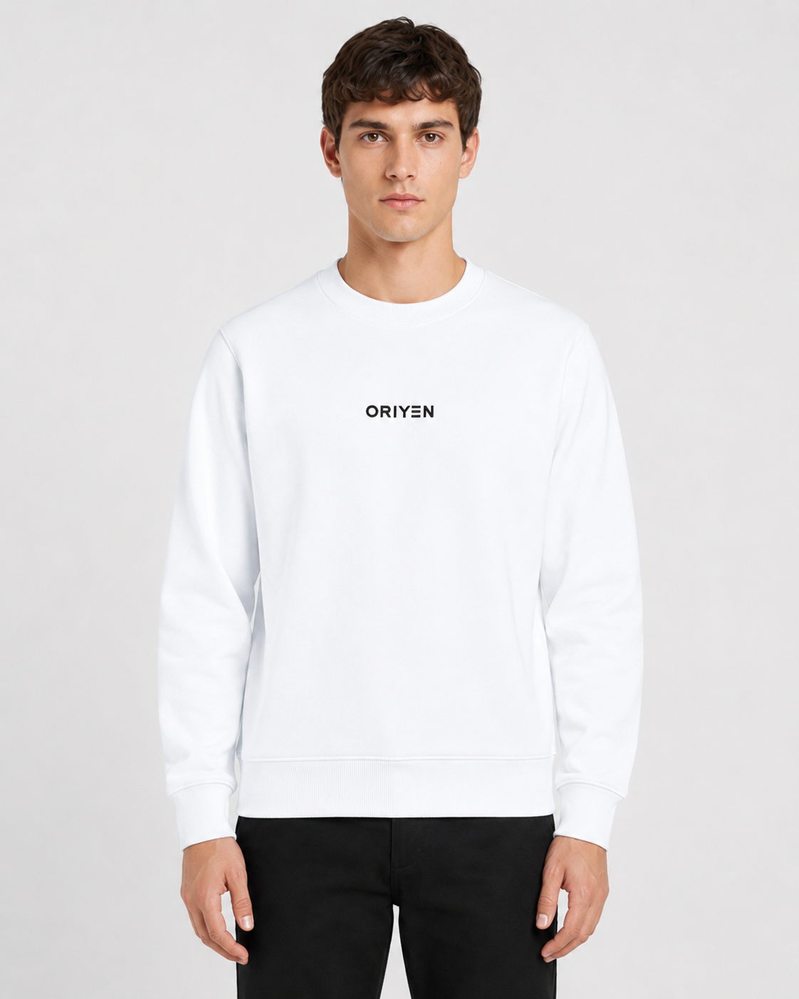 ORIYEN Essential Sweatshirt (White)