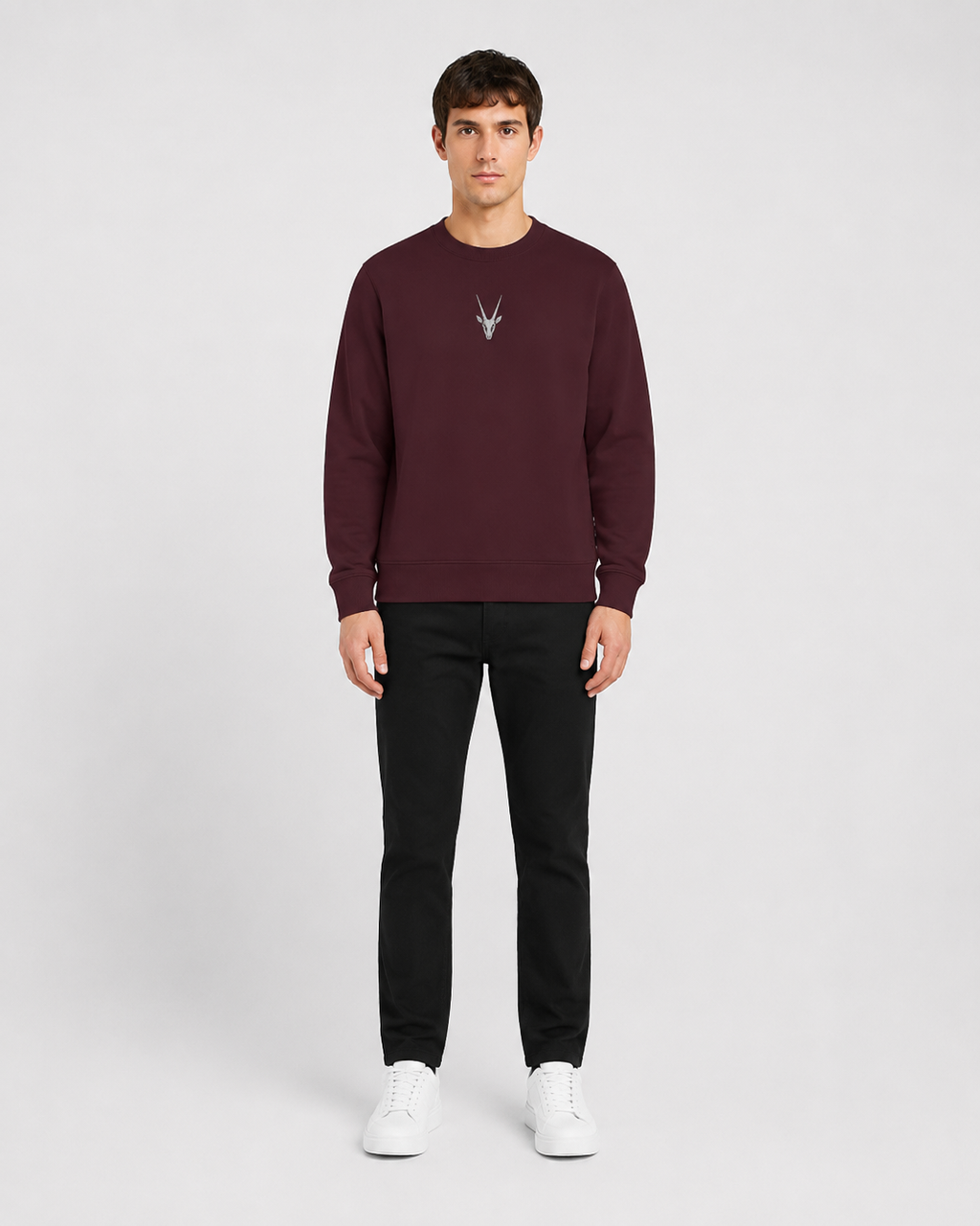 ORIYEN Burgundy Essentials Sweatshirt (Burgundy/Wine)