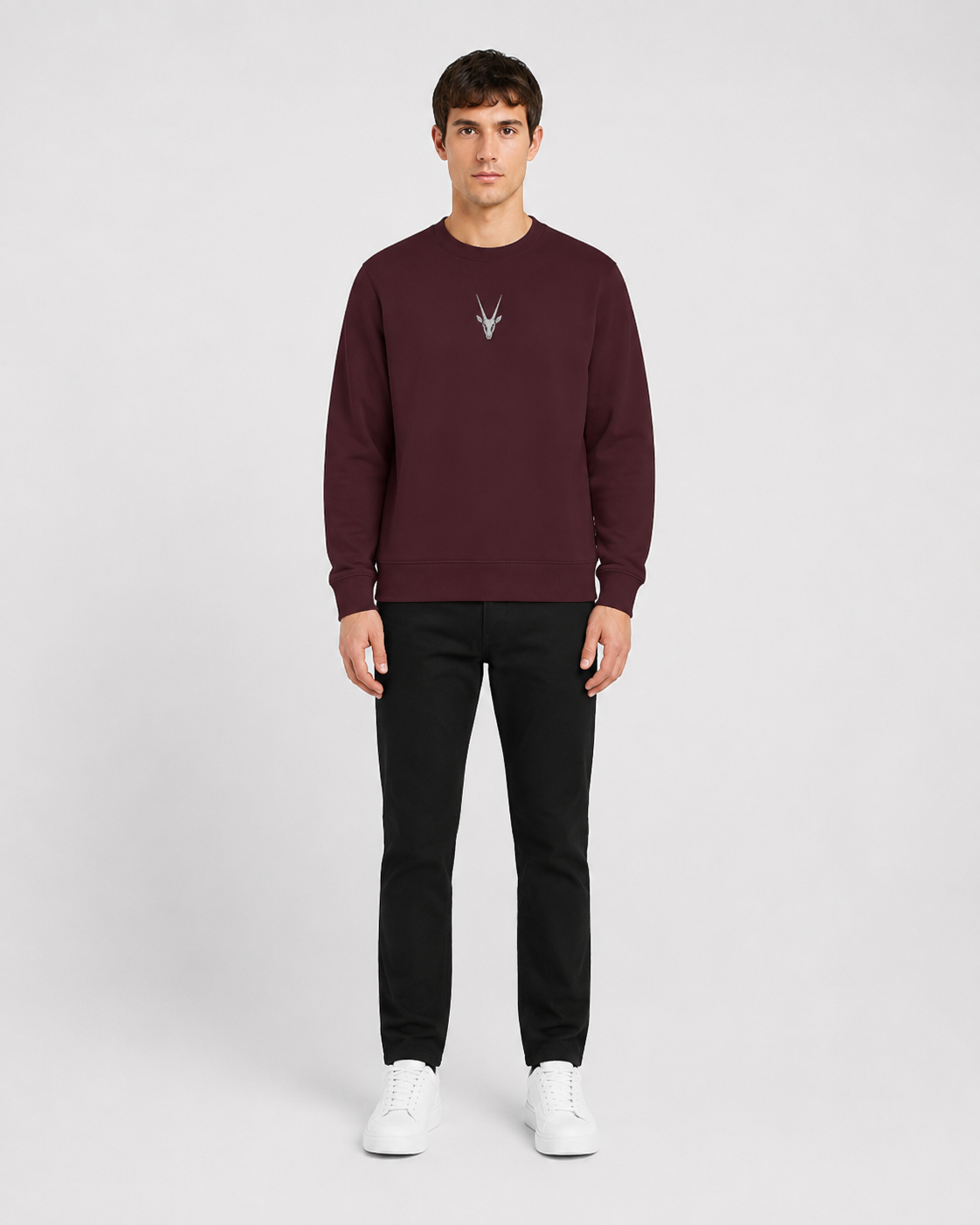 ORIYEN Burgundy Essentials Sweatshirt (Burgundy/Wine)