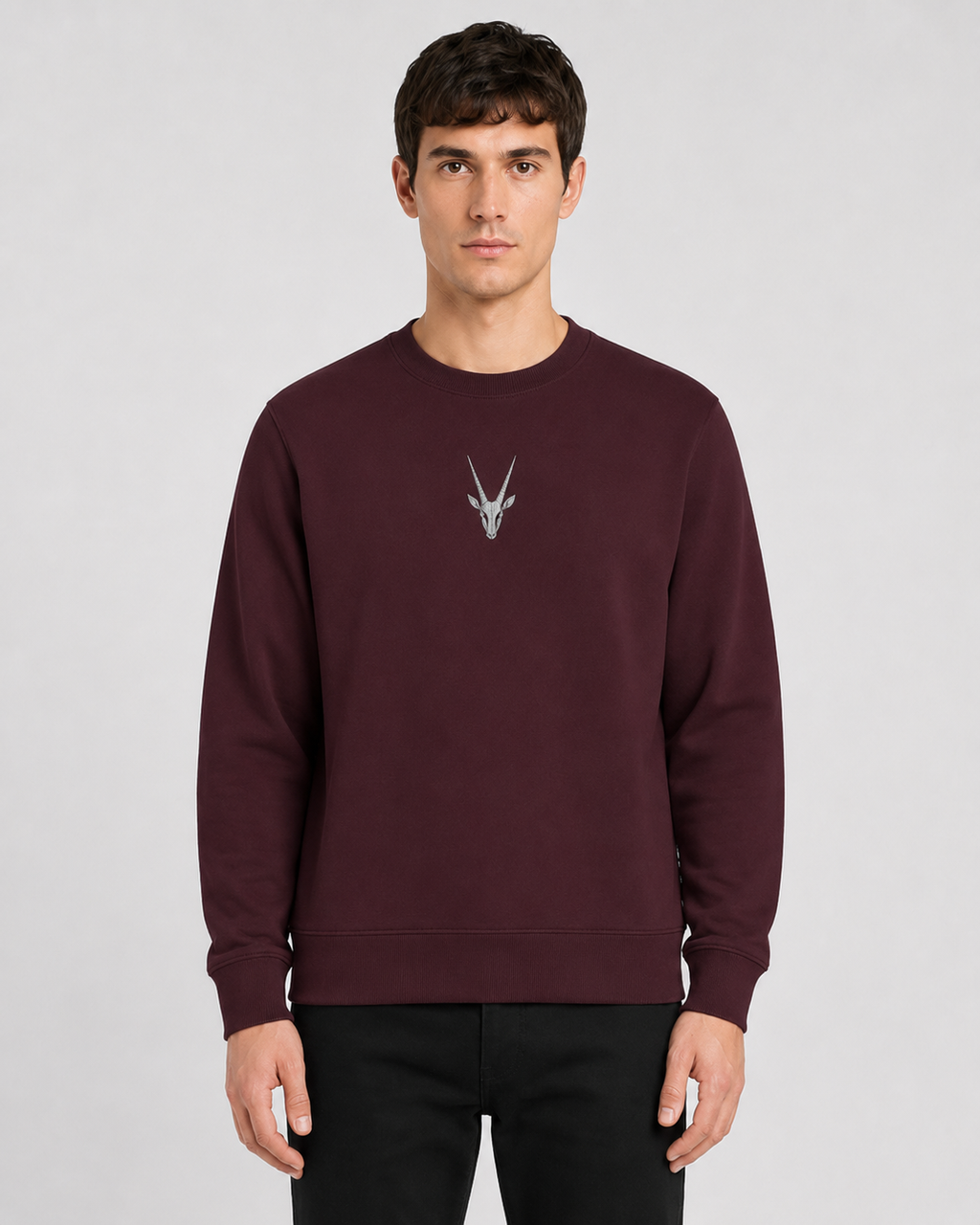ORIYEN Burgundy Essentials Sweatshirt (Burgundy/Wine)